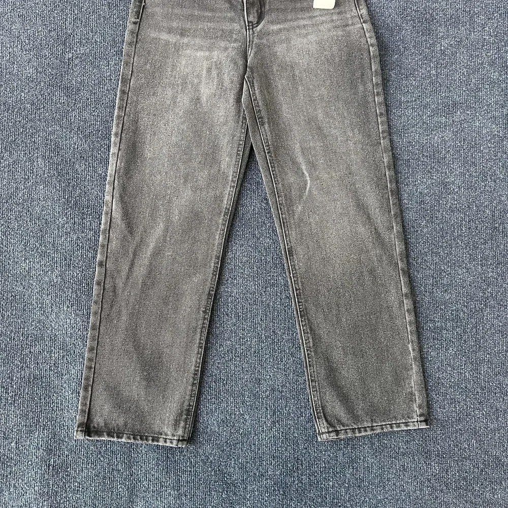 And Now This‎ Jeans Womens 25 Gray High Rise Straight Cropped Criss Cross Dumont